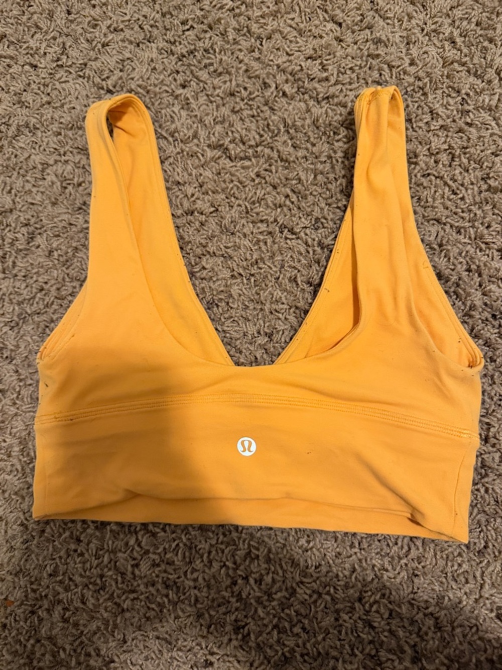 lululemon athletica Yellow Scoop-Neck Sports Bra